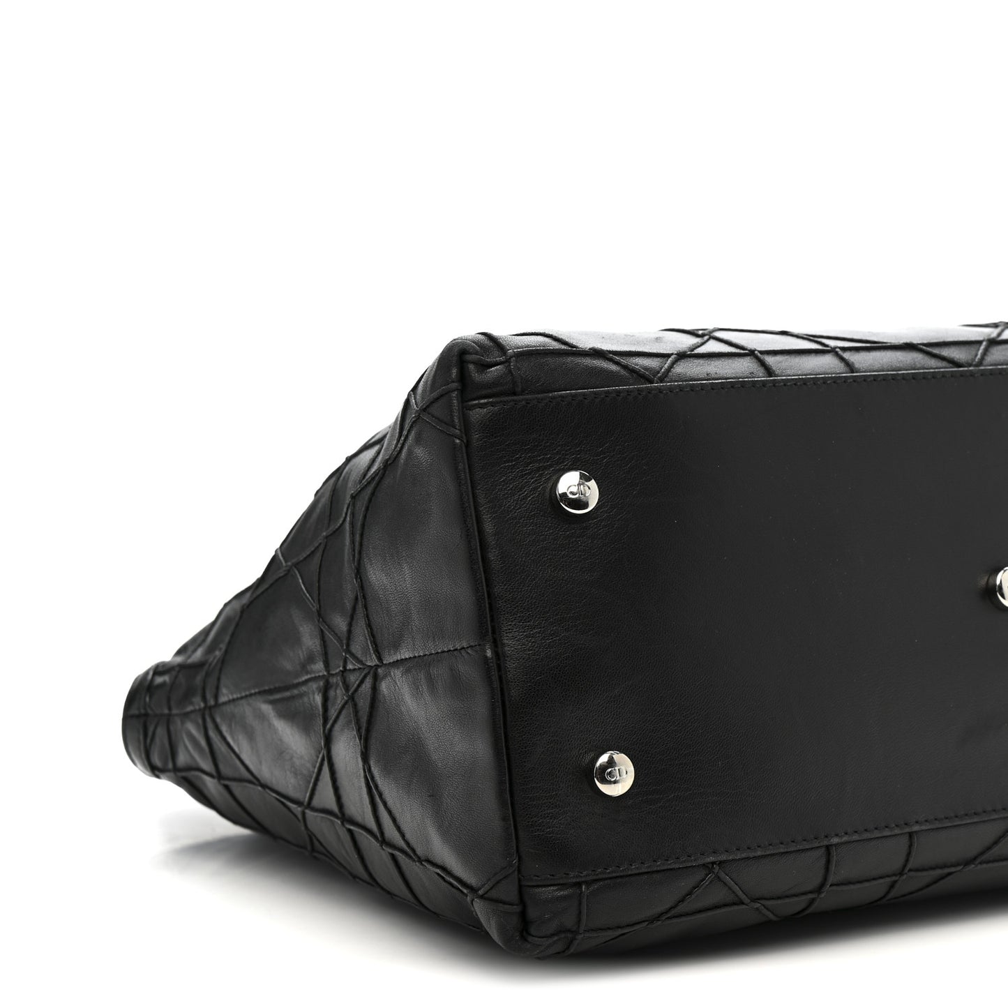 Lambskin Cannage Medium Granville Tote Black
