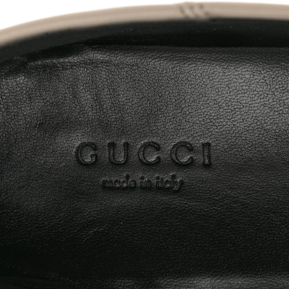 Gucci Lambskin Womens Brixton Horsebit Loafers 37.5 Mystic White 8 of 14