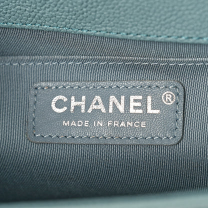 Chanel Caviar Quilted Medium Boy Flap Light Blue 6 of 9