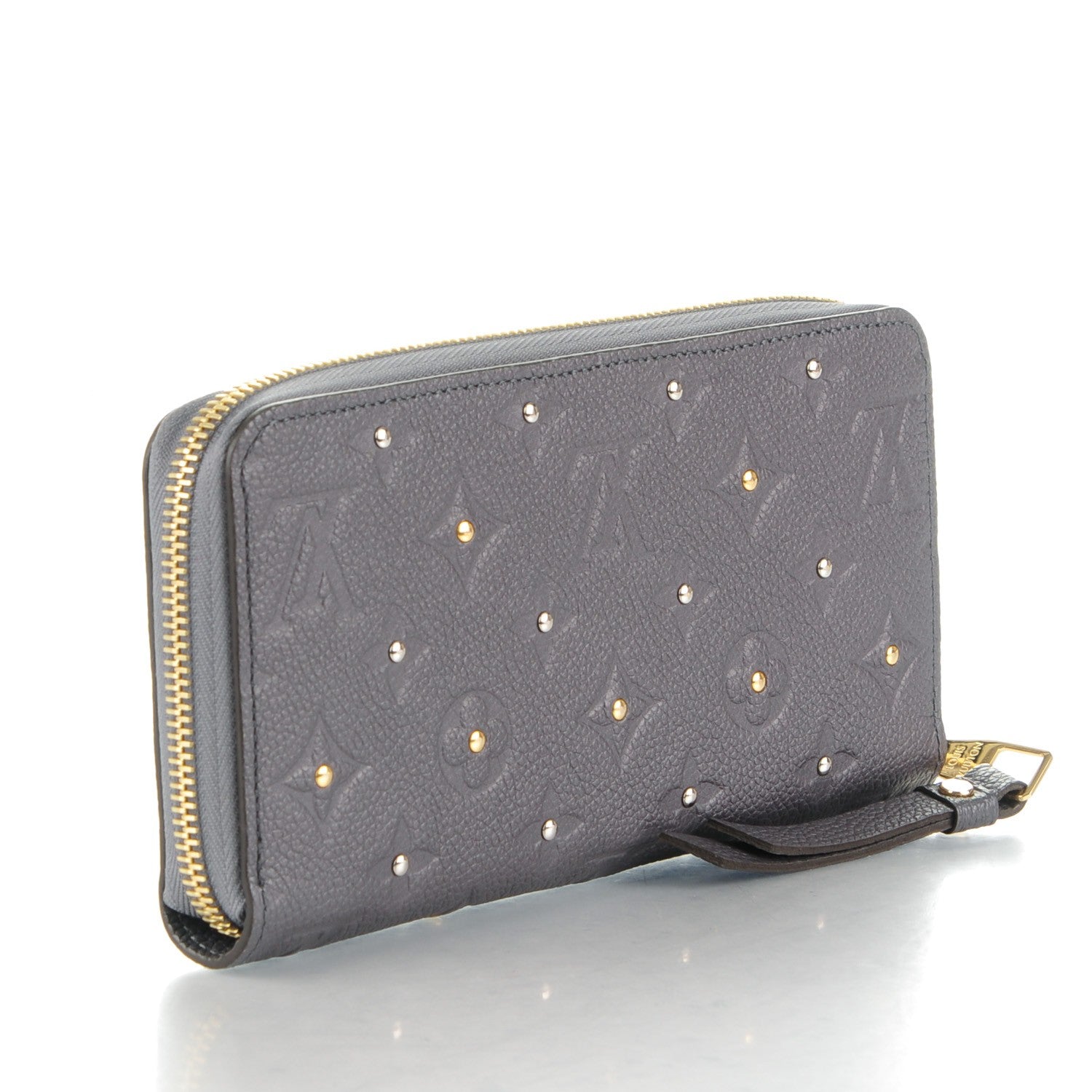 Louis Vuitton Studded Empreinte Zippy Wallet Gris Silver 3 of 7
