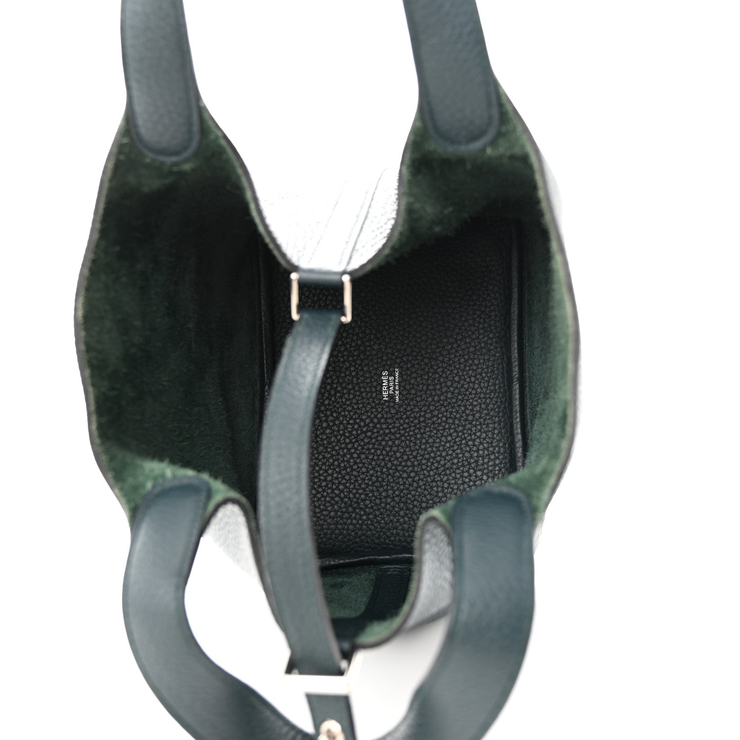 Hermes Taurillon Clemence Picotin Lock 18 PM Vert Cypress 5 of 10