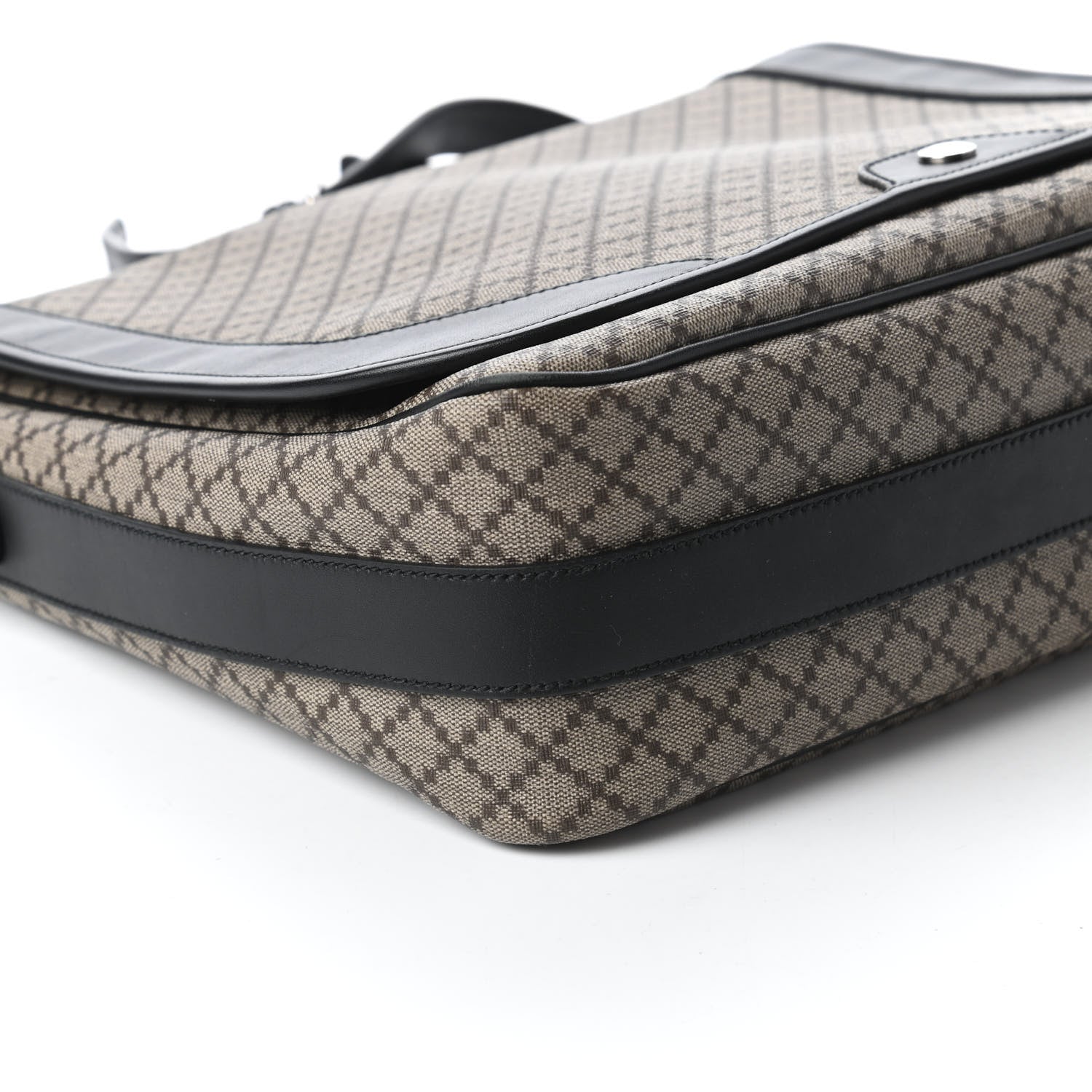 Gucci Diamante Large Flap Messenger Bag Beige Black 6 of 11