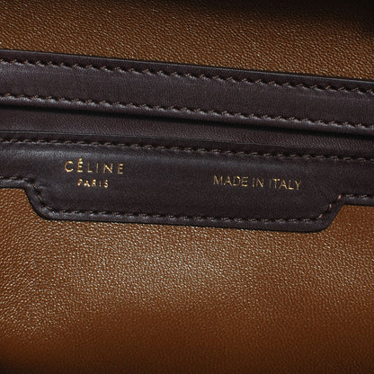 Celine Leather Doctor Frame Bag Burgundy 7 of 8