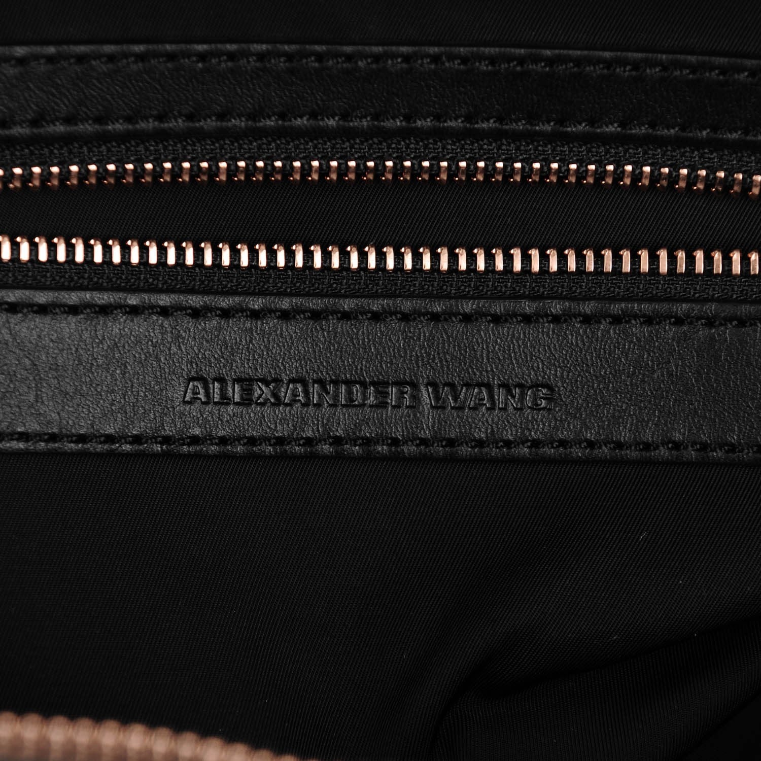 Alexander Wang Pebbled Calfskin Small Emile Soft Black Rose Gold Hardware 6 of 8
