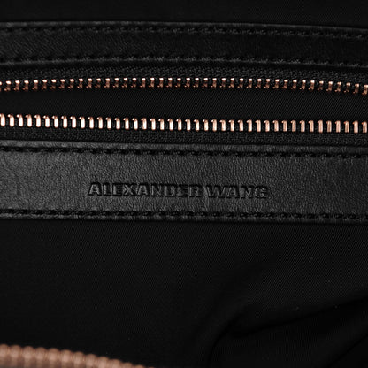 Alexander Wang Pebbled Calfskin Small Emile Soft Black Rose Gold Hardware 6 of 8