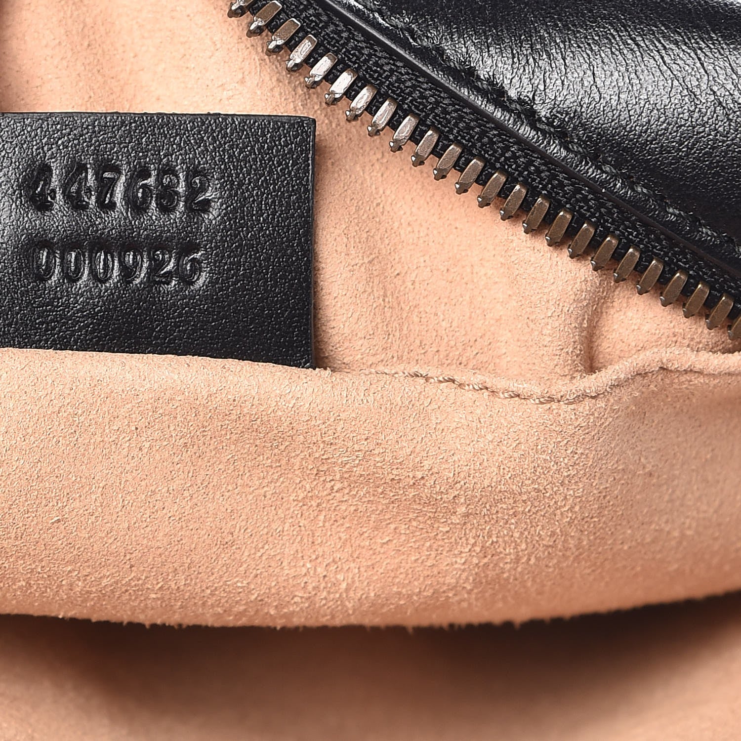 Gucci Calfskin Matelasse Small GG Marmont Chain Shoulder Bag Black 7 of 9
