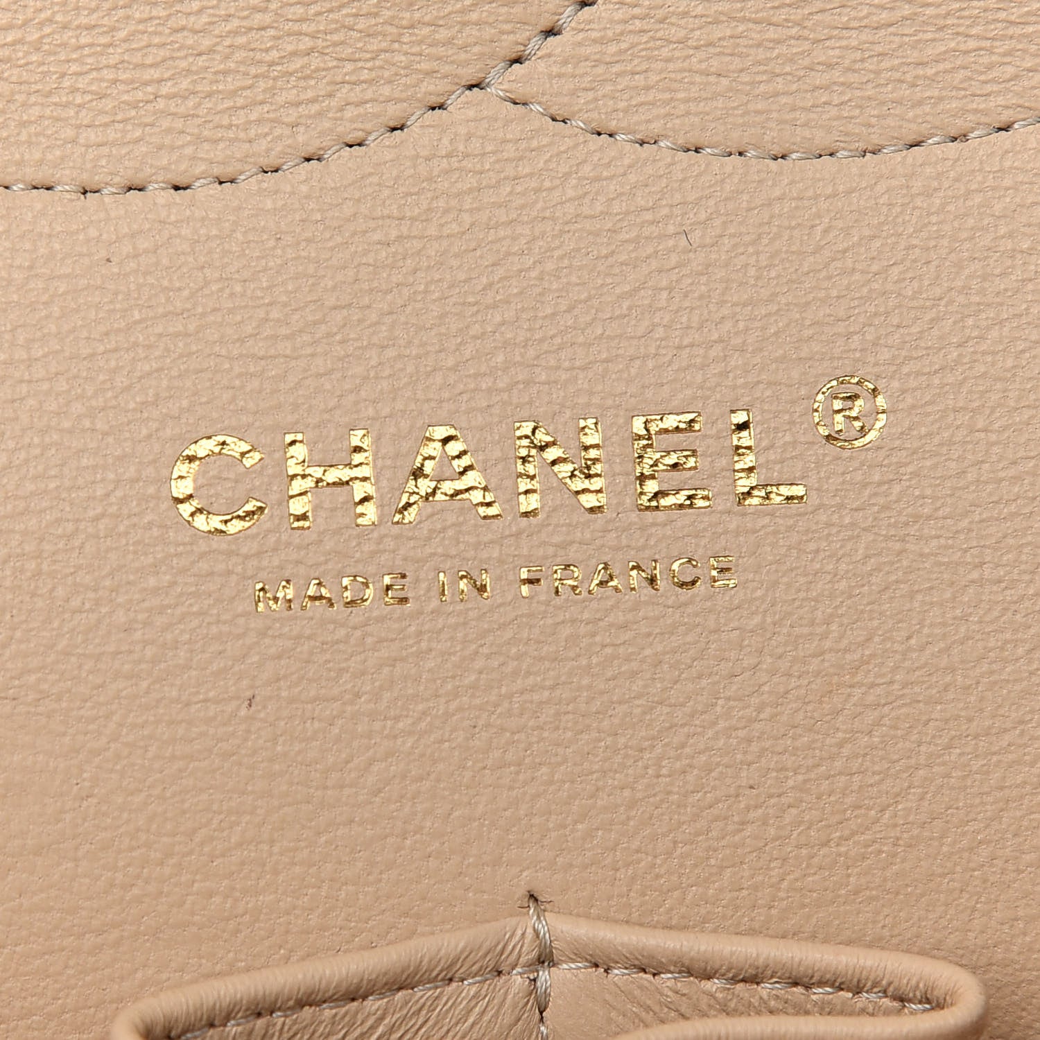 Chanel Lambskin Quilted Jumbo Double Flap Beige Clair 6 of 11