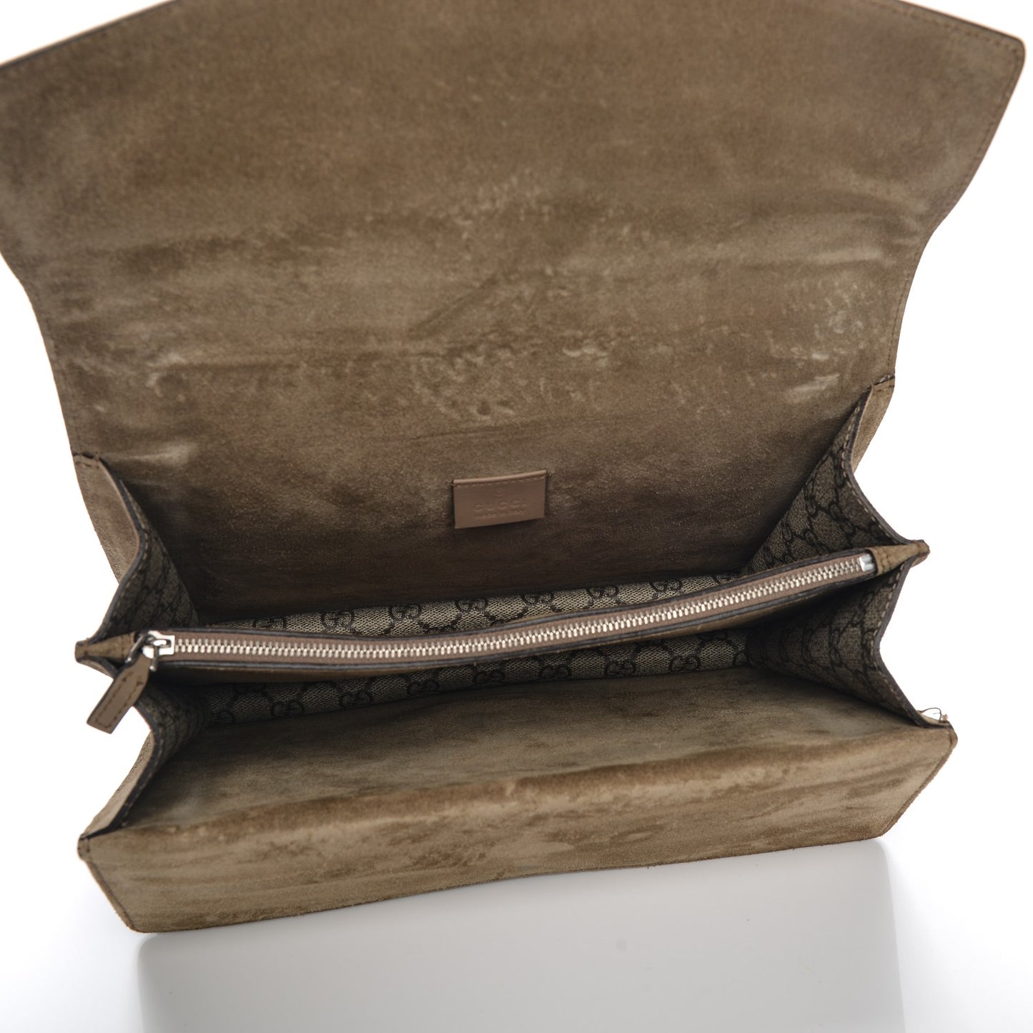GG Supreme Monogram Medium Dionysus Shoulder Bag Taupe