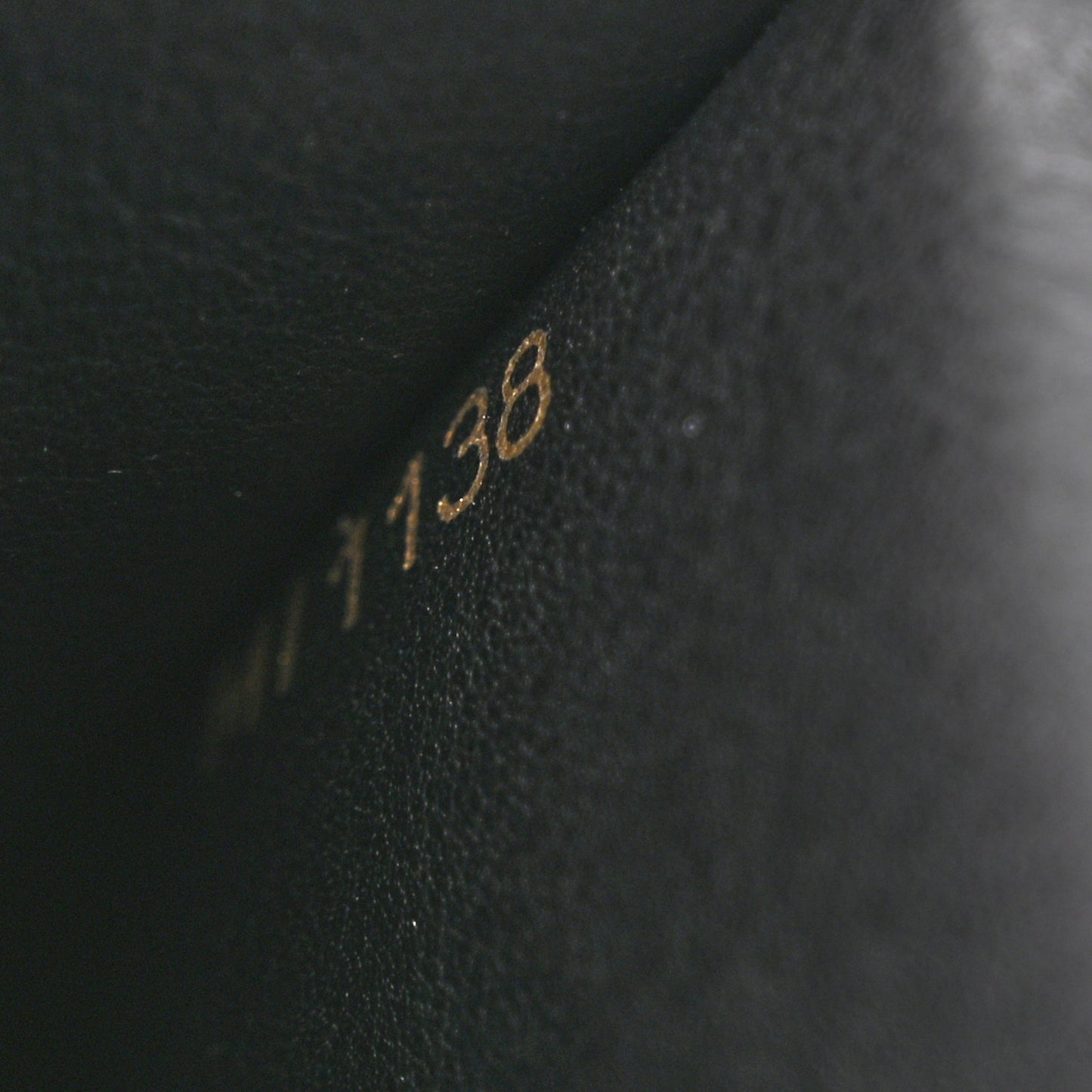 Taurillon Perforated Capucines Compact Wallet Black