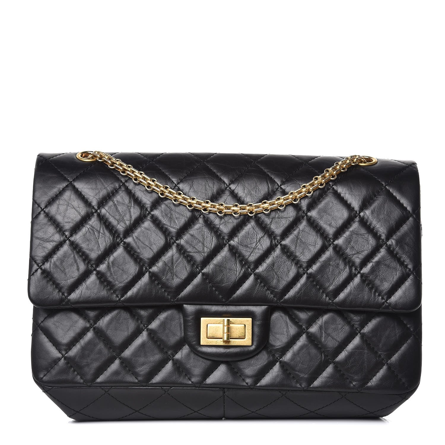 Chanel Aged Calfskin Quilted 2.55 Reissue 227 Flap Black 1 of 10