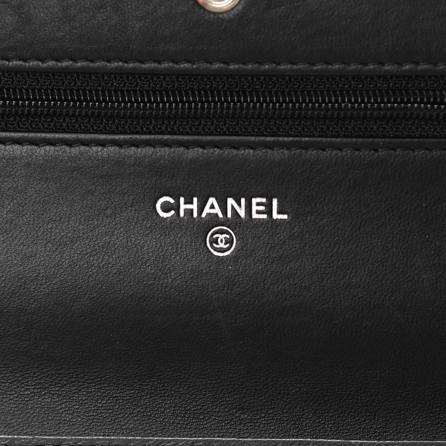 Chanel Lambskin Quilted Wallet On Chain WOC Black 6 of 11