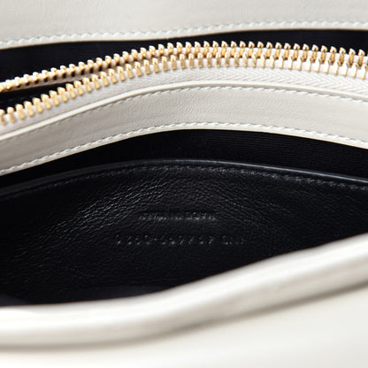 Saint Laurent Calfskin Y Quilted Monogram Small Loulou Chain Satchel Crema Soft 10 of 12