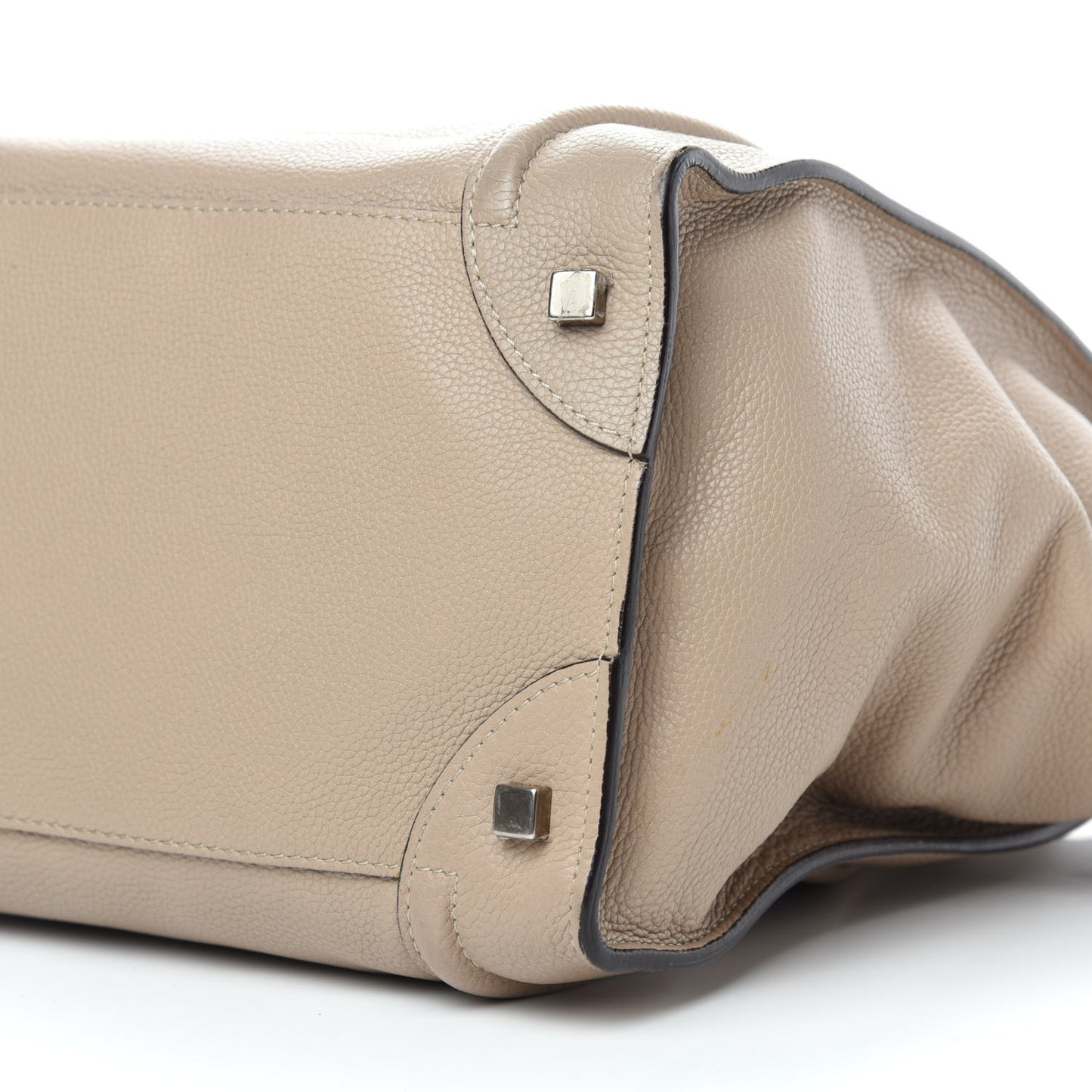 Drummed Calfskin Mini Luggage Dune