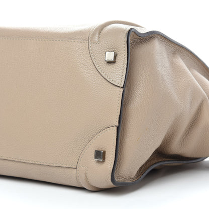 Celine Drummed Calfskin Mini Luggage Dune 10 of 19