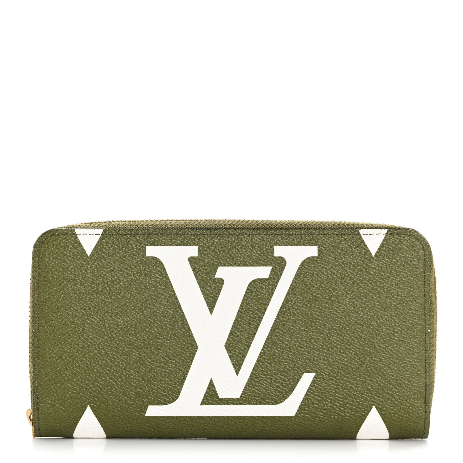 Louis Vuitton Monogram Giant Zippy Wallet Kaki White 1 of 18