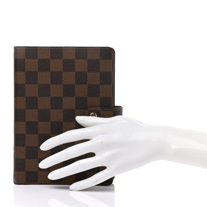 Louis Vuitton Damier Ebene Medium Ring Agenda Cover 2 of 7