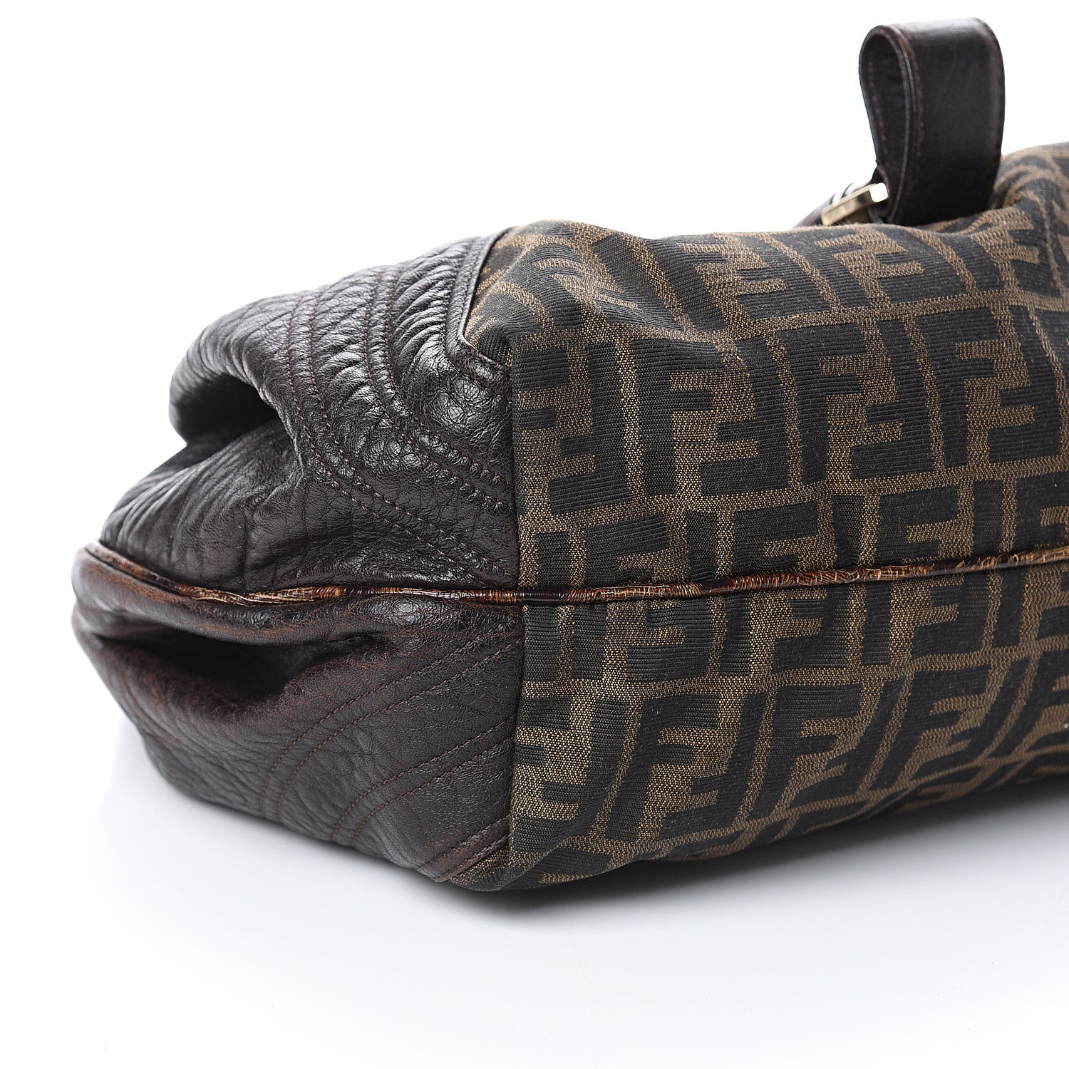 Fendi Zucca Nappa Nuvolata Vitello Tortuga Spy Tobacco Moro 7 of 8