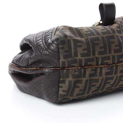 Fendi Zucca Nappa Nuvolata Vitello Tortuga Spy Tobacco Moro 7 of 8