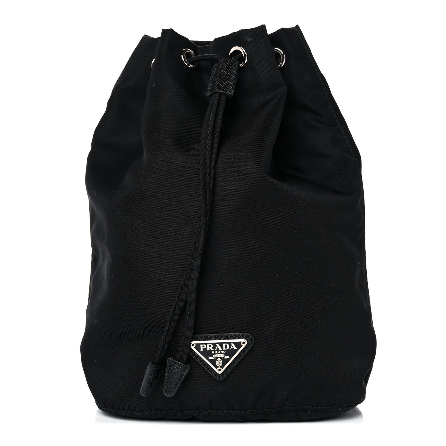 Nylon Vela Drawstring Pouch Black