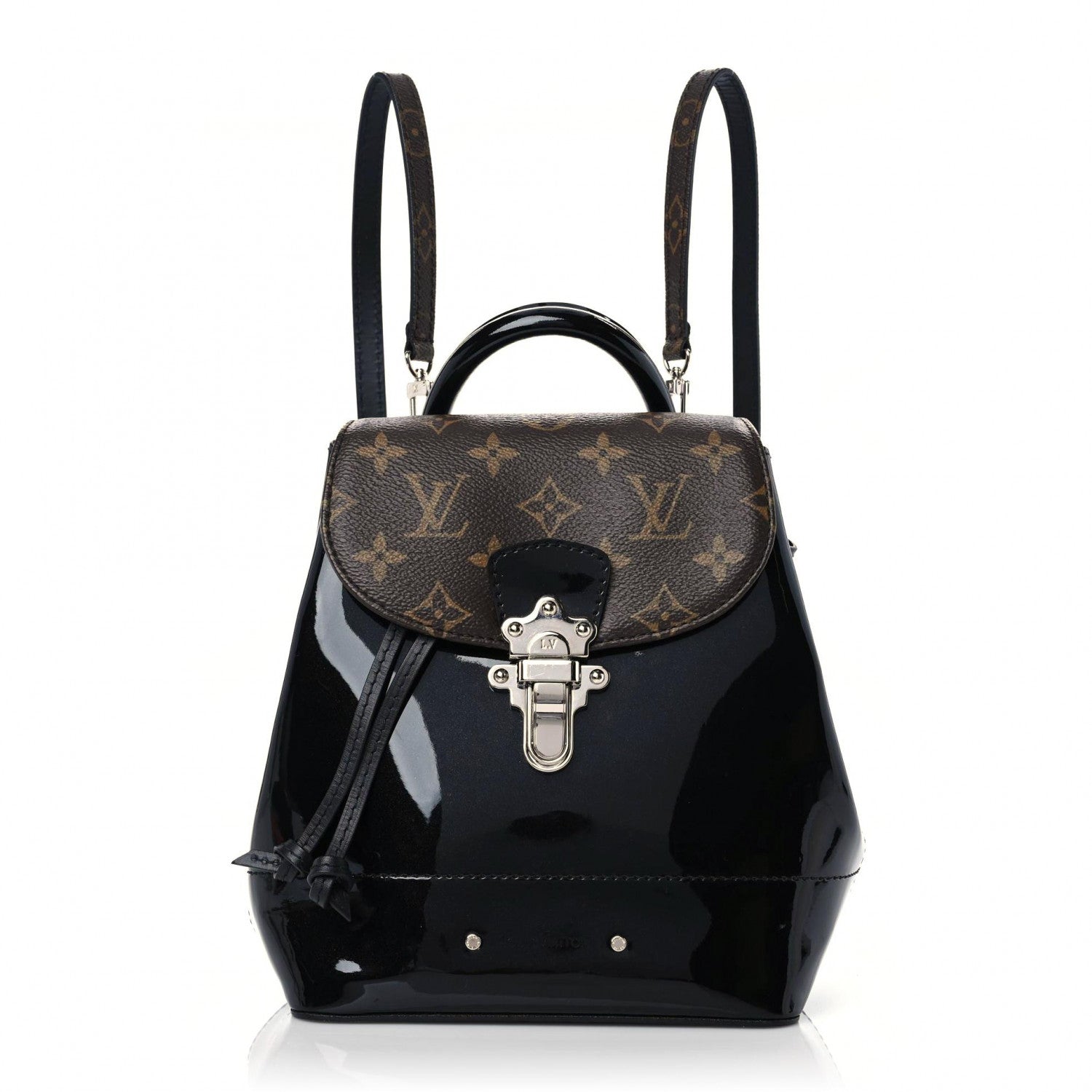 Louis Vuitton Patent Monogram Hot Springs Backpack Black 1 of 9