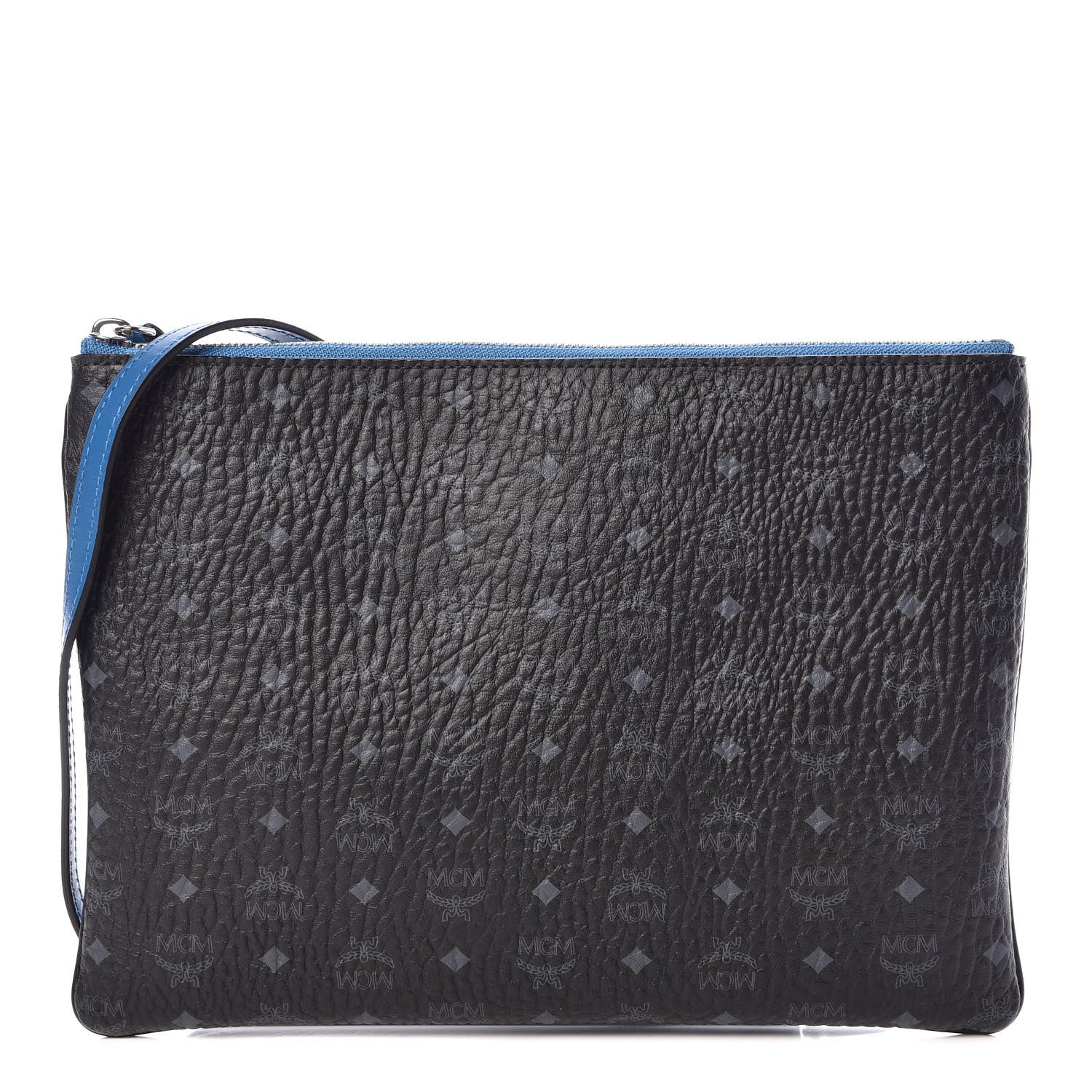 MCM Visetos Original Medium Pouch Black Blue 1 of 8