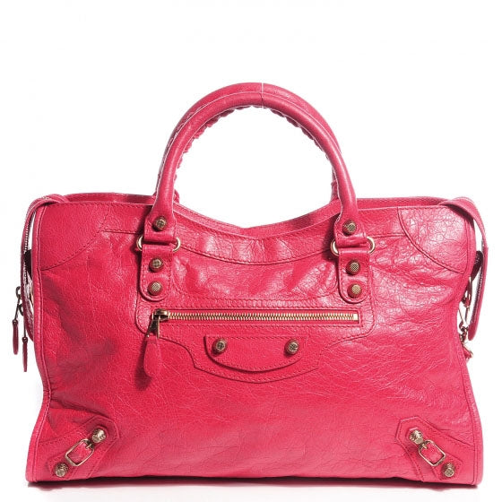 Balenciaga Agneau Giant 12 Rose Gold Hardware City Rose Thulian 1 of 13