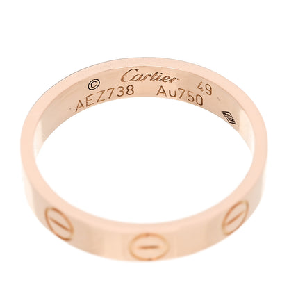 Cartier 18K Pink Gold 3.5mm LOVE Wedding Band Ring 49 5 4 of 4