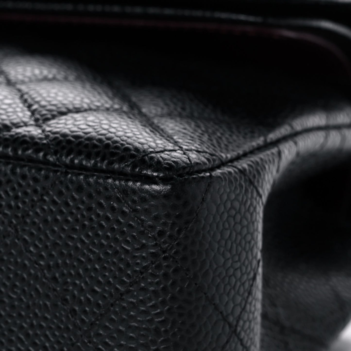 Caviar Quilted Small Double Flap Black