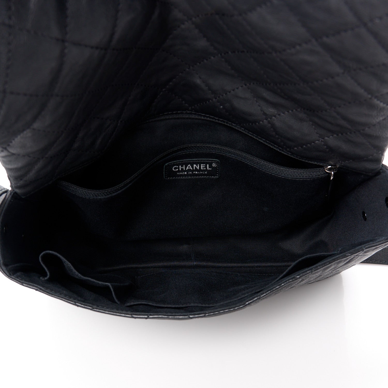 Chanel Calfskin Quilted Jumbo Easy Reissue Messenger Flap Black 5 of 12