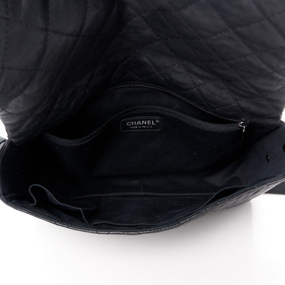 Chanel Calfskin Quilted Jumbo Easy Reissue Messenger Flap Black 5 of 12
