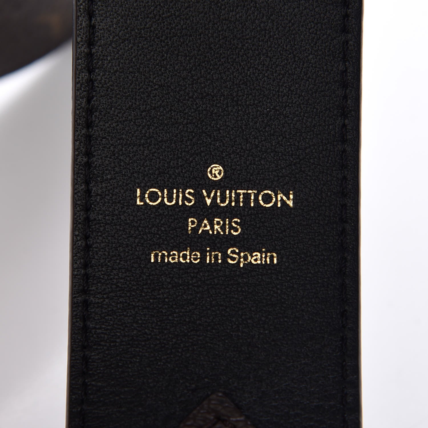 Louis Vuitton Monogram Bandouliere Shoulder Strap Black 3 of 5