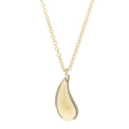 Tiffany 18K Yellow Gold 12mm Elsa Peretti Teardrop Pendant Necklace 3 of 7