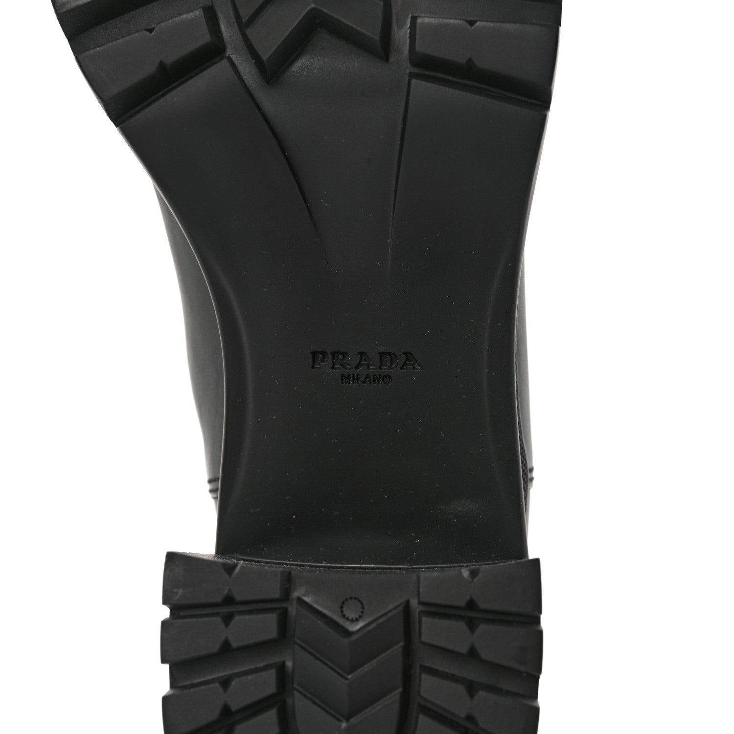 Prada Vitello Montana Lug Sole Chelsea 55mm Boots 40.5 Black 6 of 9