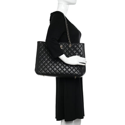 Chanel Caviar Quilted Large Shopping Tote Black 3 of 13