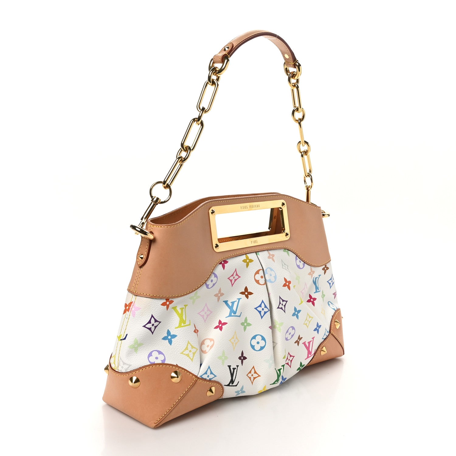 Louis Vuitton Monogram Multicolor Judy MM White 3 of 9