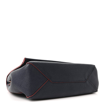 Louis Vuitton Calfskin Lockme II Chain Bag BB Marine Rouge 4 of 9