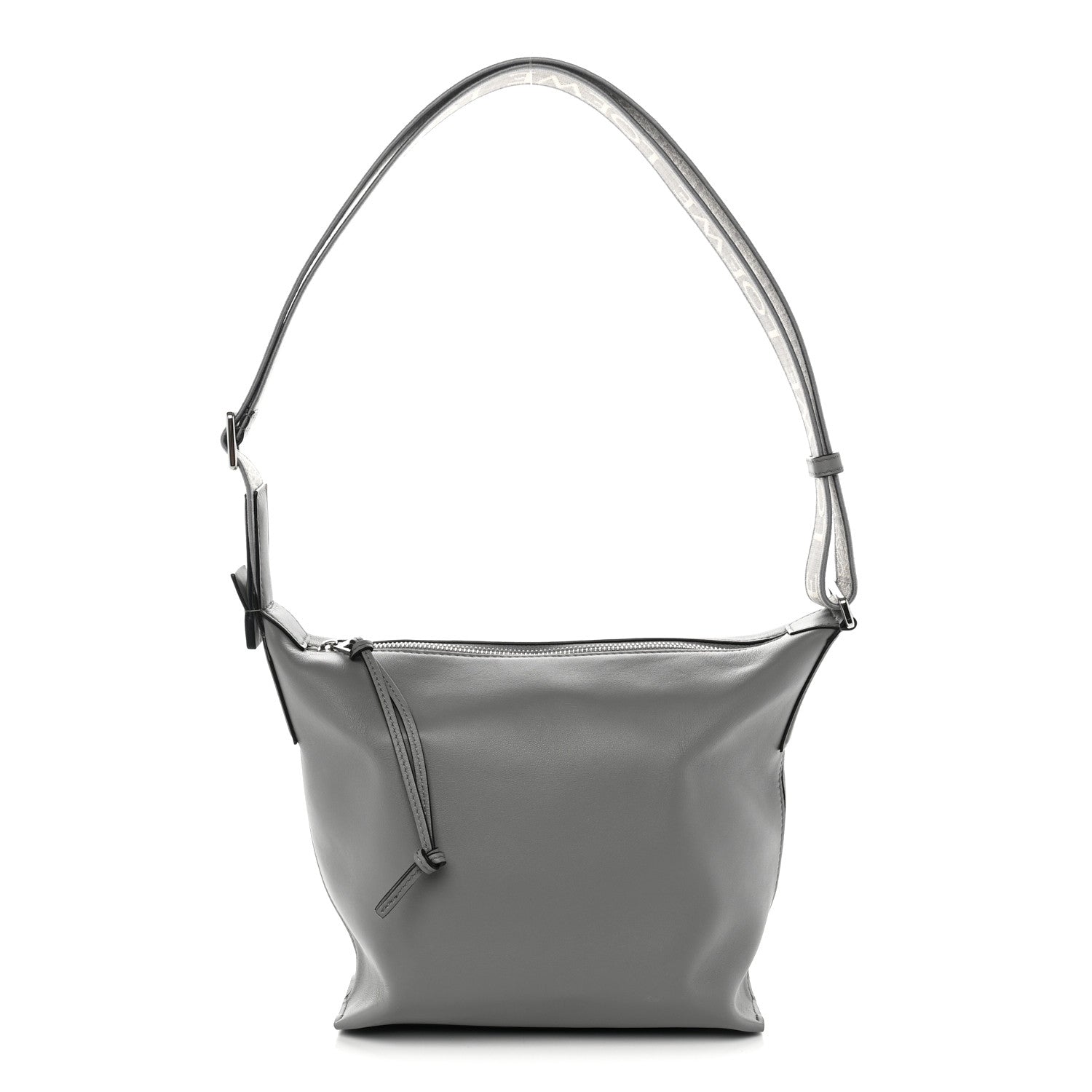 Loewe Supple Smooth Calfskin Jacquard Small Cubi Crossbody Bag Asphalt Grey 1 of 10