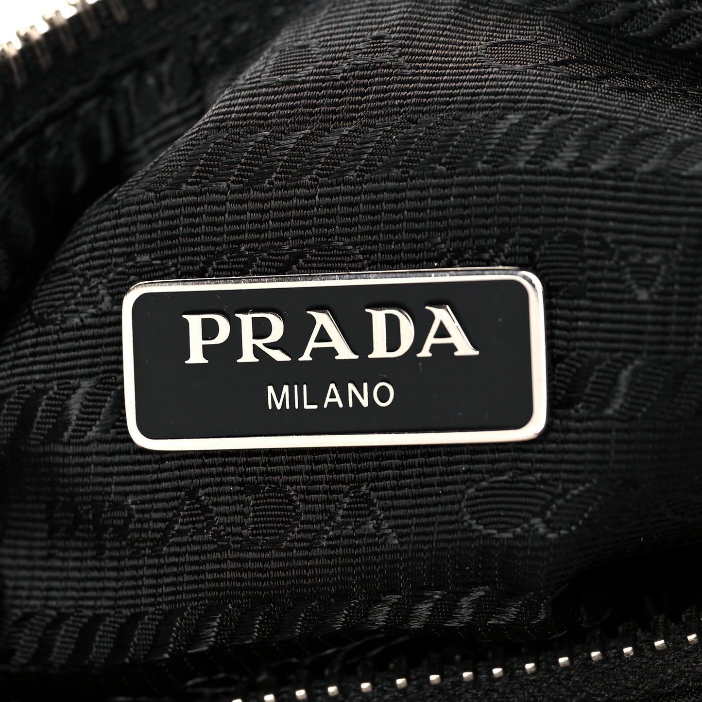 Tessuto Nylon Saffiano Mini Re-Edition 2005 Bag Black