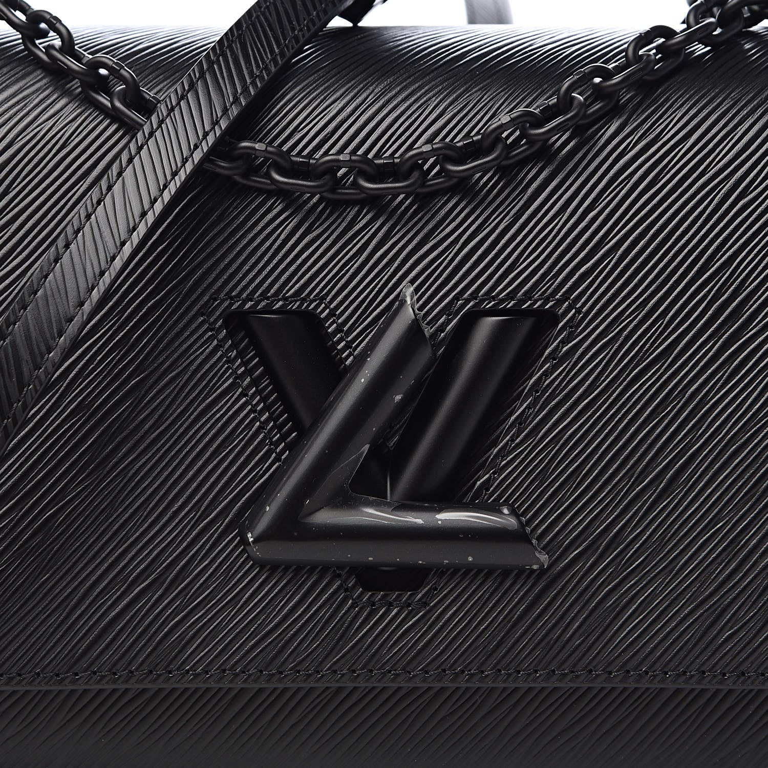Louis Vuitton Epi Twist Shoulder Bag MM Matte Black 9 of 10