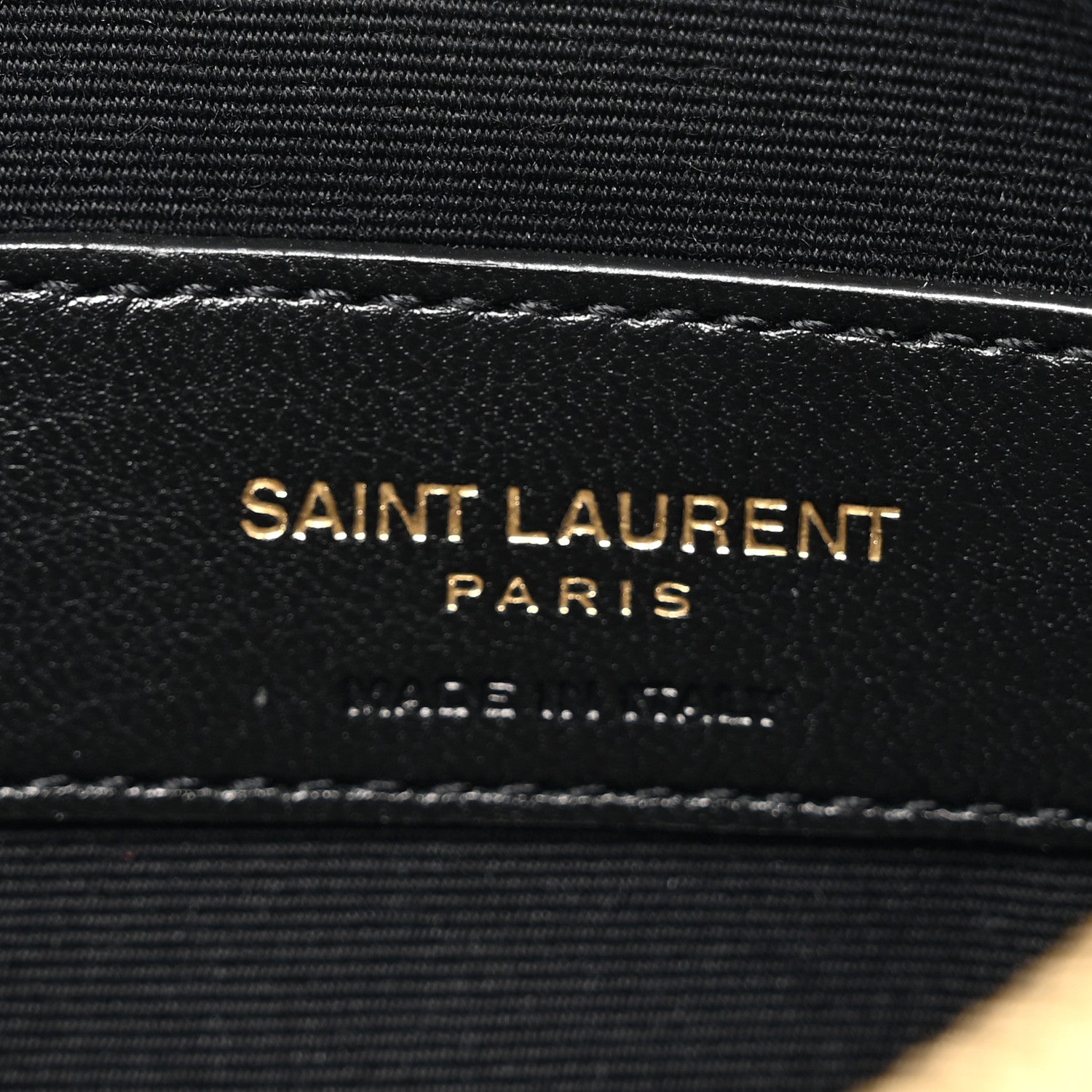 Saint Laurent Smooth Calfskin Monogram Bill Pouch Black 6 of 8