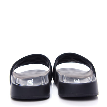 Chanel Lambskin Quilted CC Mules Sandals 35 Black 7 of 11
