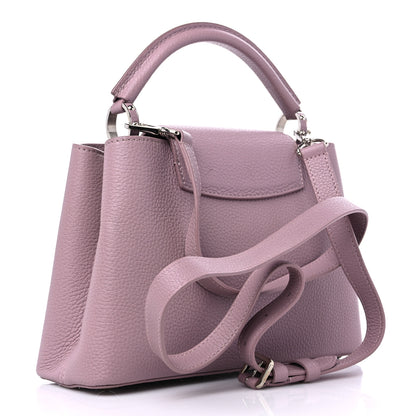 Louis Vuitton Taurillon Iris Blossom Capucines BB Light Purple 3 of 10