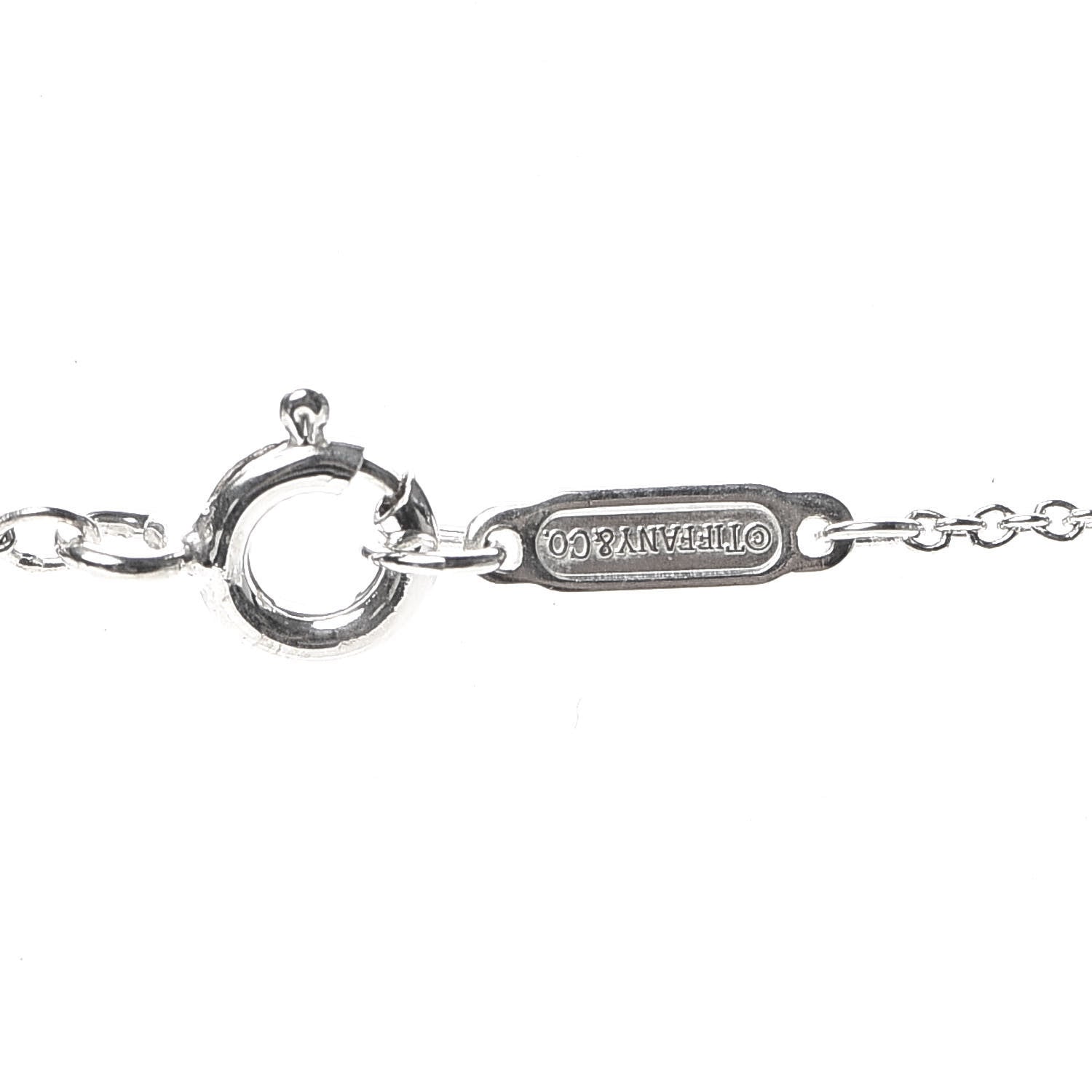 Tiffany Sterling Silver Eiffel Tower Charm Pendant Necklace 4 of 6