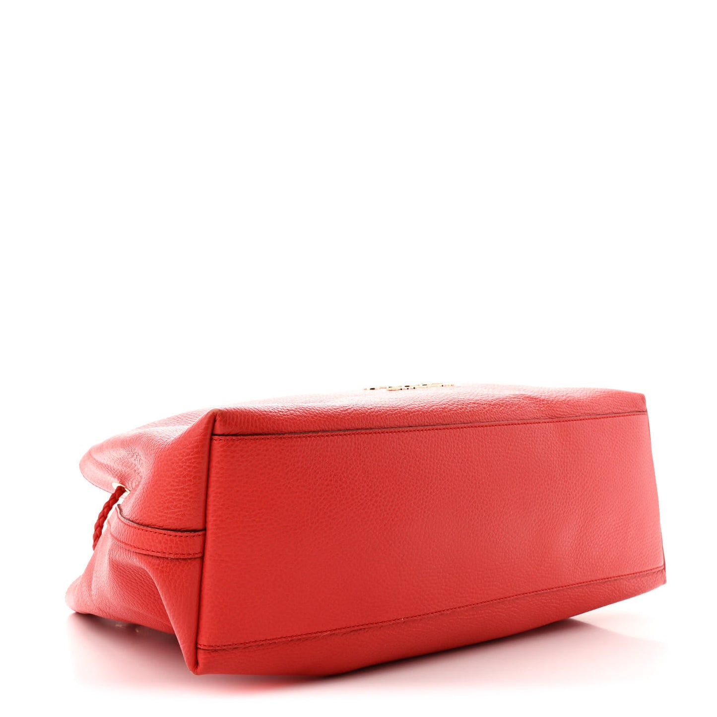 Calfskin Large Gifford Braided Handle Tote Sporting Red