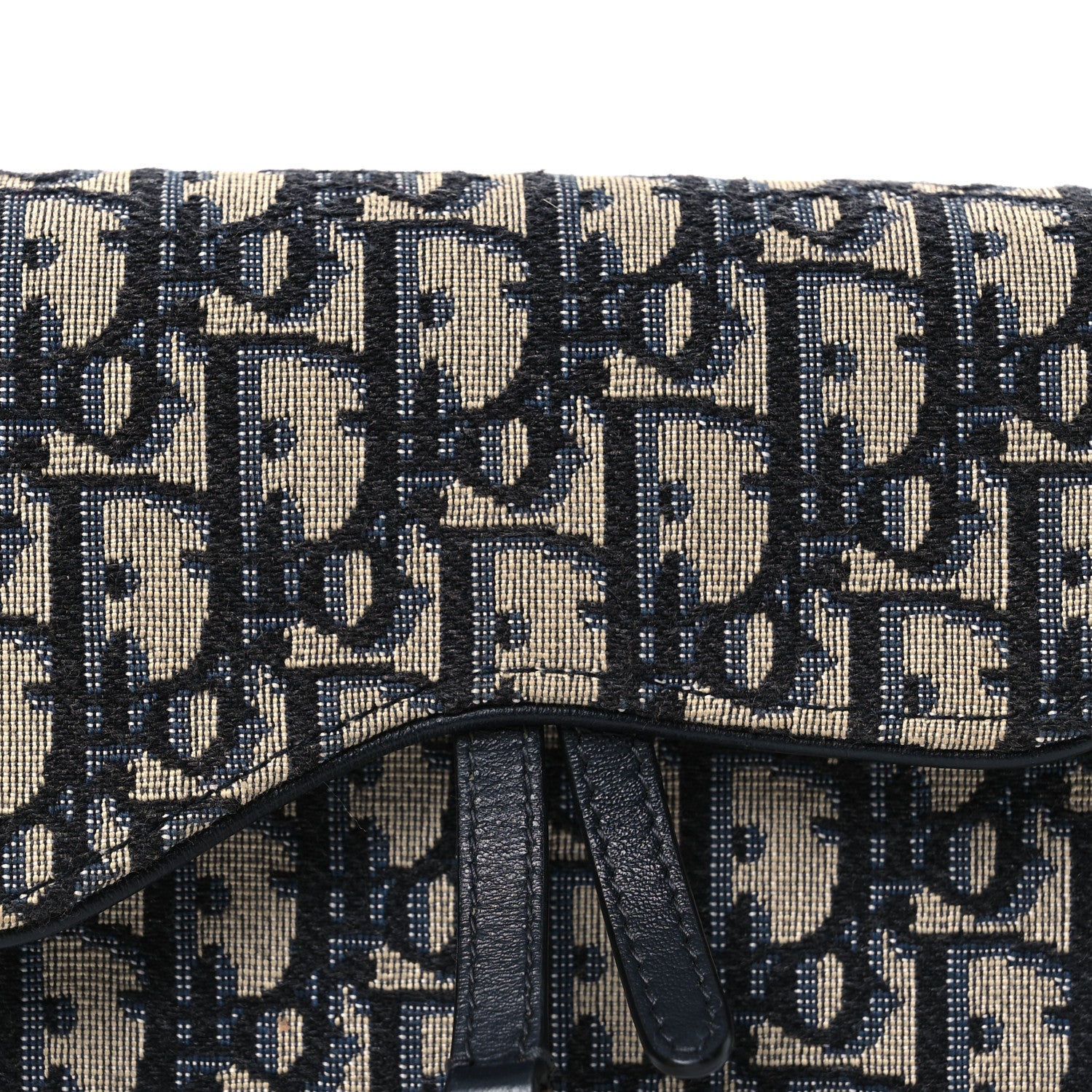 Christian Dior Oblique Saddle Belt Bag Blue 7 of 14