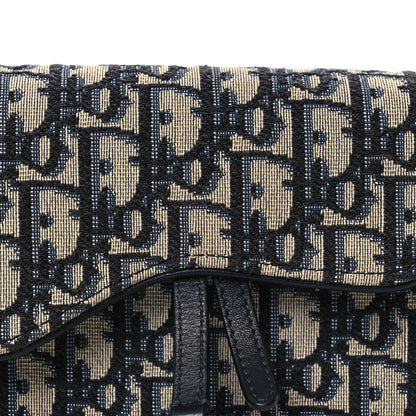 Christian Dior Oblique Saddle Belt Bag Blue 7 of 14