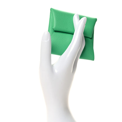 Hermes Evercolor Bastia Coin Purse Vert Comics 2 of 10