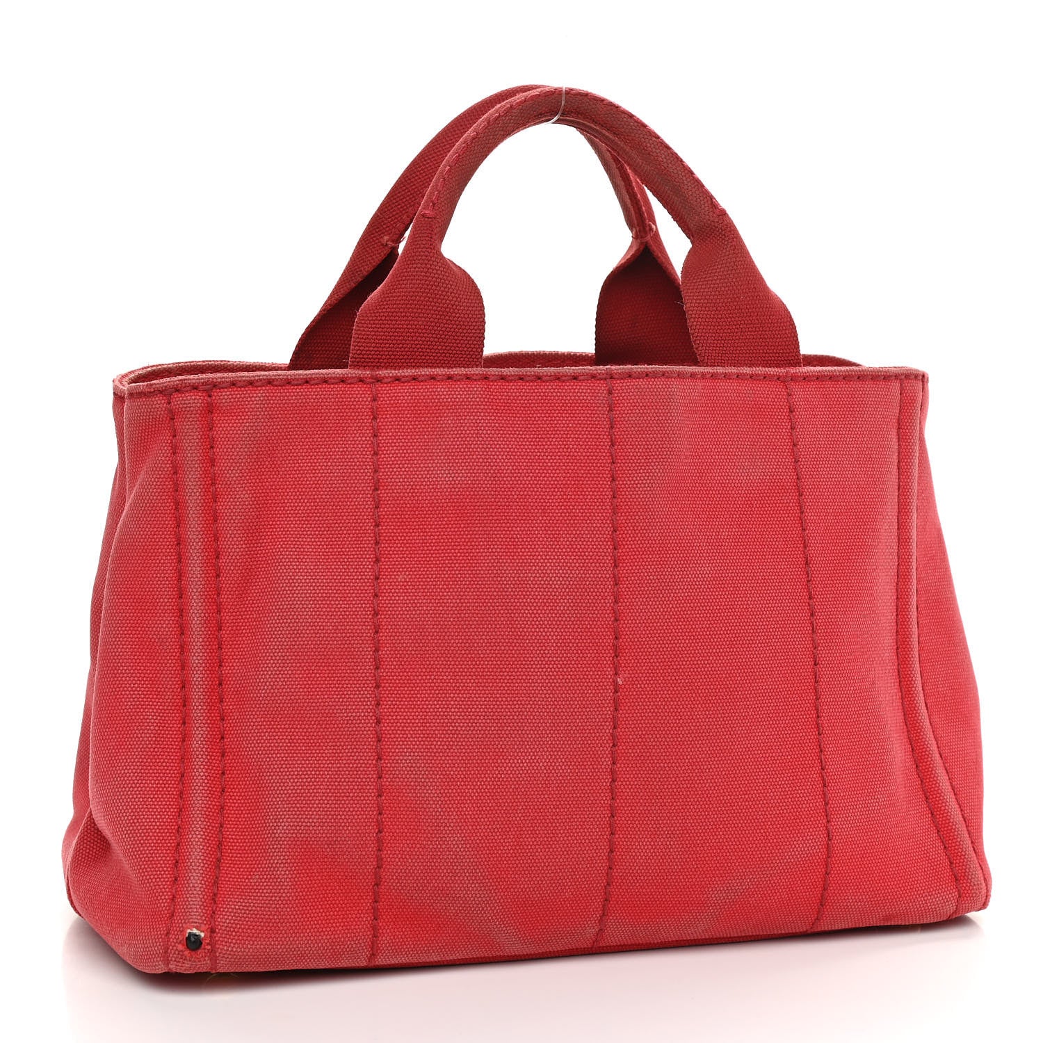Prada Canapa Small Logo Tote Rosso 2 of 22