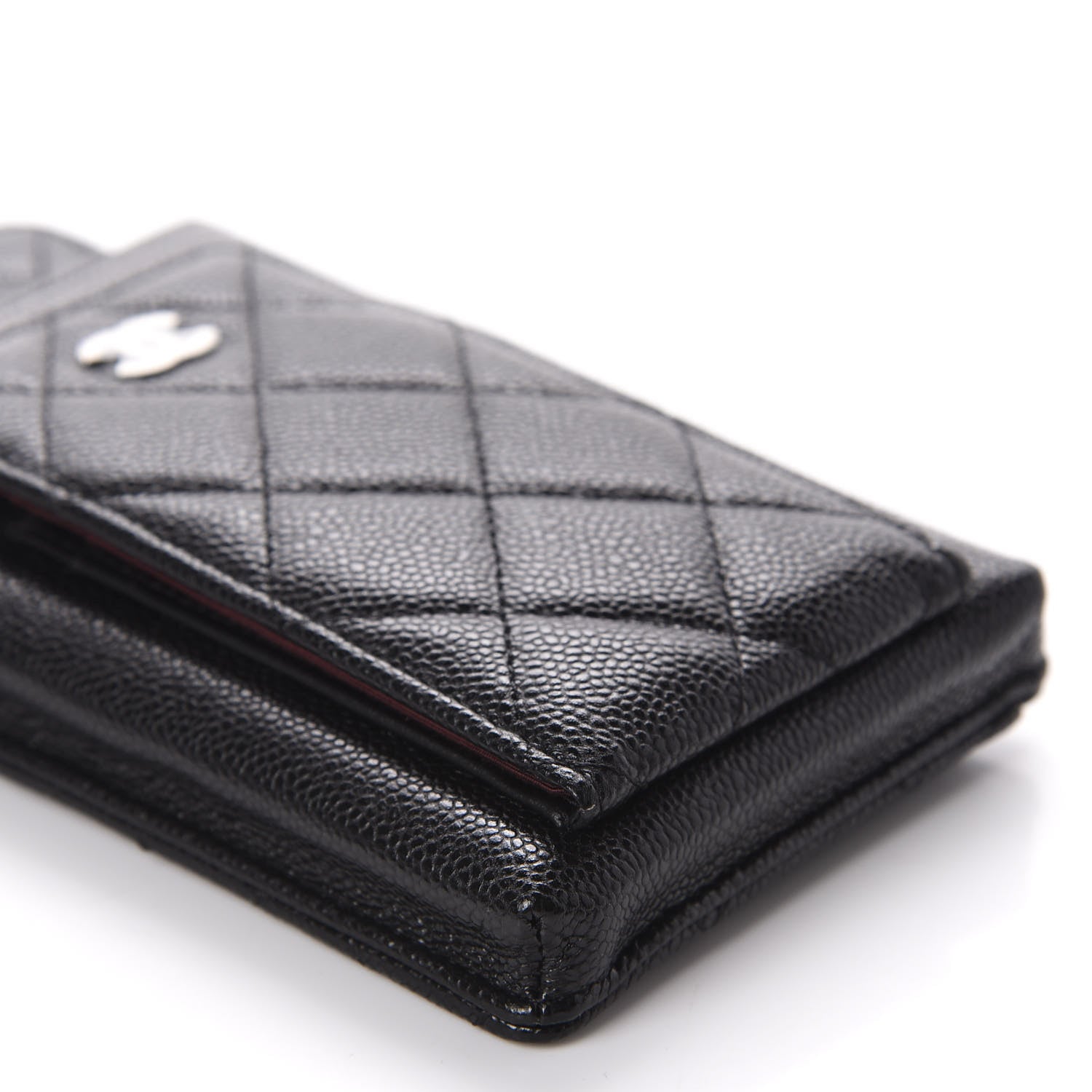 Chanel Caviar Quilted CC Phone Holder Black 7 of 12