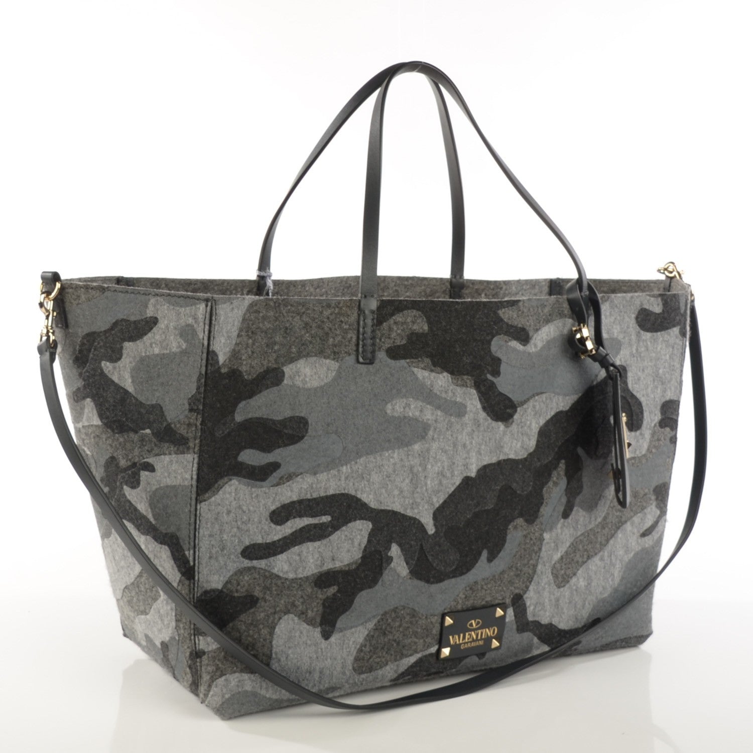 Valentino Garavani Felt Camucouture Tote Grey 5 of 10